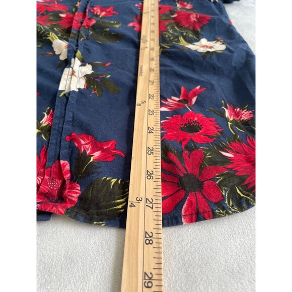 Denim & Flower Ricky Singh Hawaiian Floral Button-Up Short Sleeve Sz M Wear Art - Picture 4 of 9